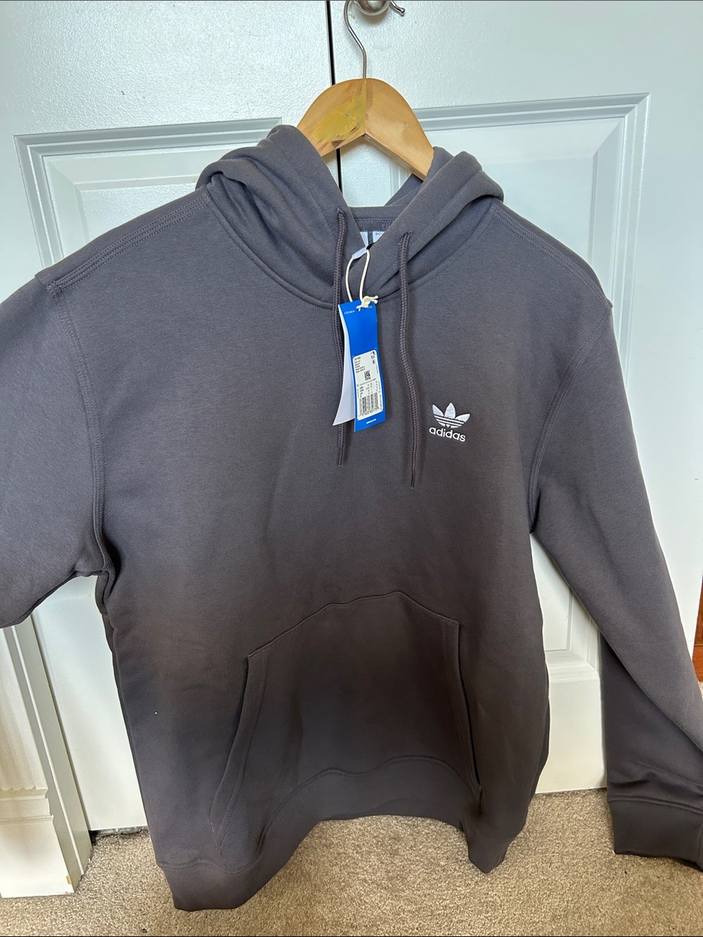 adidas men’s slate grey hoodie